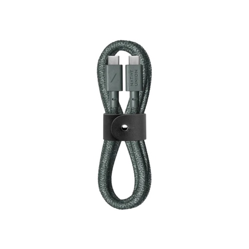 [BELT-C-GRN-2-NP] Native Union Belt Cable USB-C to C 1.2m (Slate Green)