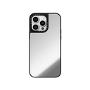 Casetify Magsafe Mirror Case for iPhone 15 Pro (Silver w/ Black Bumper)
