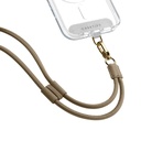 Casetify Leather Cord Phone Strap with Card (Greige)