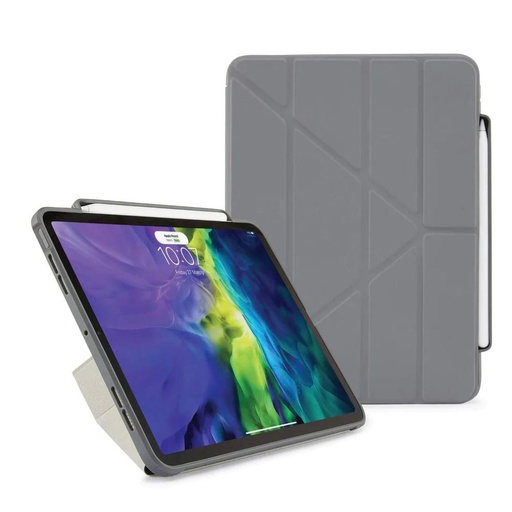 [P048-50-Q] Pipetto Origami No.3 Pencil Case for iPad Air 10.9&quot; (Grey)