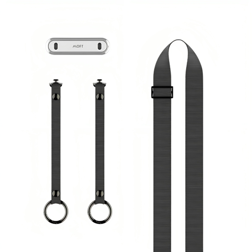 [MD002S-1-WT] Moft Phone Lanyard (black)