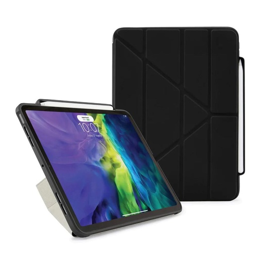 [P048-49-Q] Pipetto Origami No.3 Pencil Case for iPad Air 10.9" (Black)