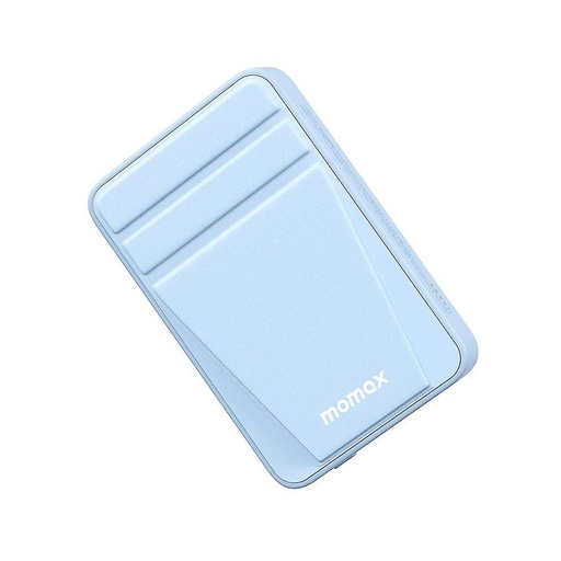 [IP121B] Momax Q.Mag Power 15 Magnetic Wireless Battery Pack with Stand 10000mAh (Blue)