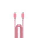 Momax 1-Link USB-C To USB-C (1.2m / Support 60W) Silicon (Pink)