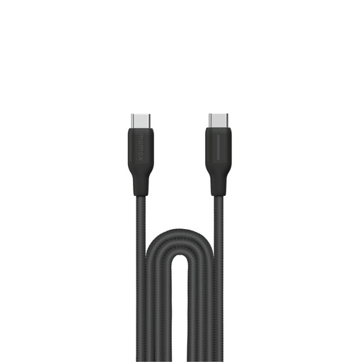 [DC25D] Momax 1-Link USB-C To USB-C (2.0m / Support 100W) Braided (Black)