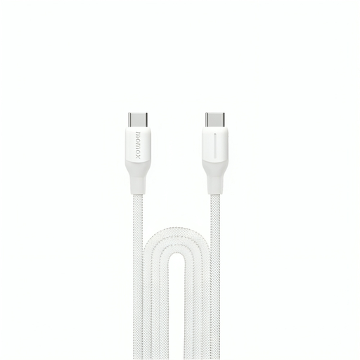 [DC25W] Momax 1-Link USB-C To USB-C (2.0m / Support 100W) Braided (White)