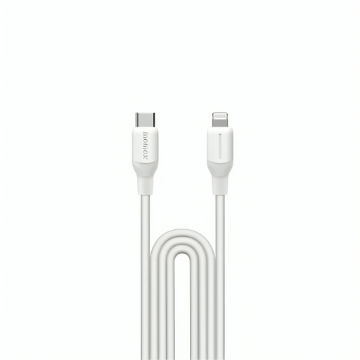 [DL53W] Momax 1-Link USB-C To Lightning (1.2m / Support 35W) Silicon (White)