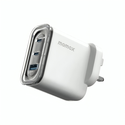 [UM52UKW] Momax 1-Charge Flow+ PD 80W GaN Wall Charger 3 ports 