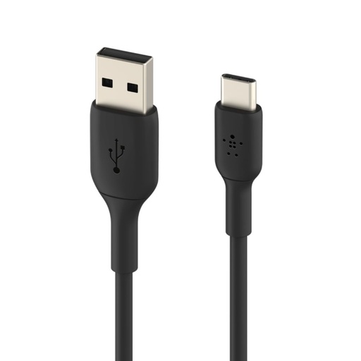 [BL-CBL-USB.C-USB.A-1M-BLK] Belkin PVC Cable USB A-C 1M (Black)