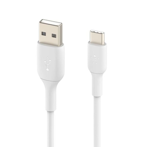 [BL-CBL-USB.C-USB.A-1M-WHT] Belkin PVC Cable USB A-C 1M (White)