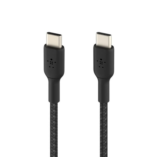 [BL-CBL-USB.C-USB.C-1M-BLK] Belkin Premium Braided Cable 2.0 USB C-C 1M (Black)