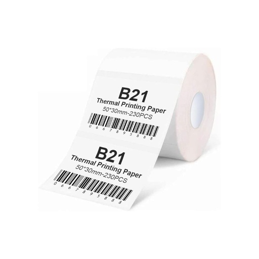 [[T50*30-230CLEAR_B21_B1]] NIIMBOT B21 and B1 Extra Thermal Labels 50*30 mm (Transparent)