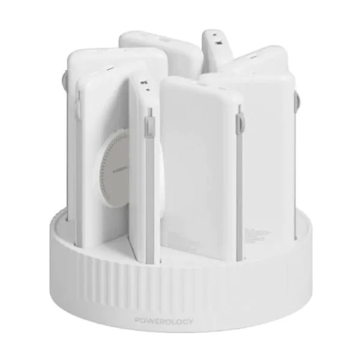[PPBCHA2681WH] Powerology 8in1 10000 mAh Powerbank Terminal (White)