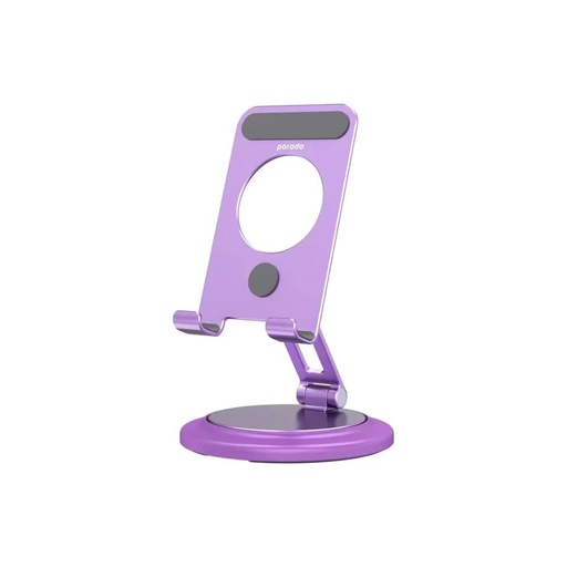 [PD-AC360APS-PL] Porodo 360° Rotating Mobile &amp; Tablet Stand (Purple)