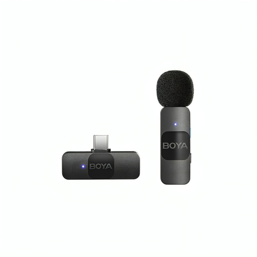 [BY-V10] BOYA Ultracompact 2.4Ghz Wireless Microphone System for Type-C devices (1TX+1RX)