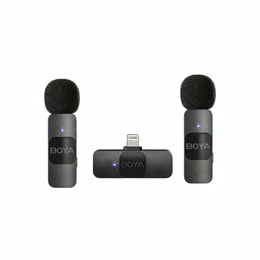 [BY-V2] BOYA Ultracompact 2.4Ghz Wireless Microphone System for IOS devices (2TX+1RX)