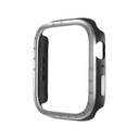 Casetify Mettalic Impact Case with Screen Protector for Apple Watch 45mm (Silver)