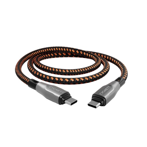 [CY4711PCTYC] Cygnett ArmouredPro 240W 4.0 USB-C-USB-C 1M (Black)