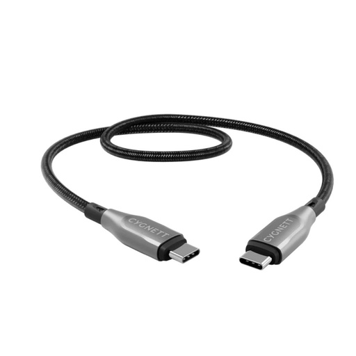 [CY4673PCTYC] Cygnett Armoured USB-C to USB-C 50cm (Black)