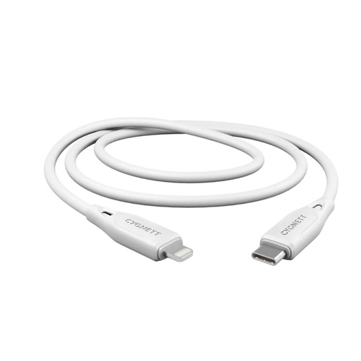 [CY4698PCCCL] Cygnett Essentials Lightning to USB-C 2M (White)