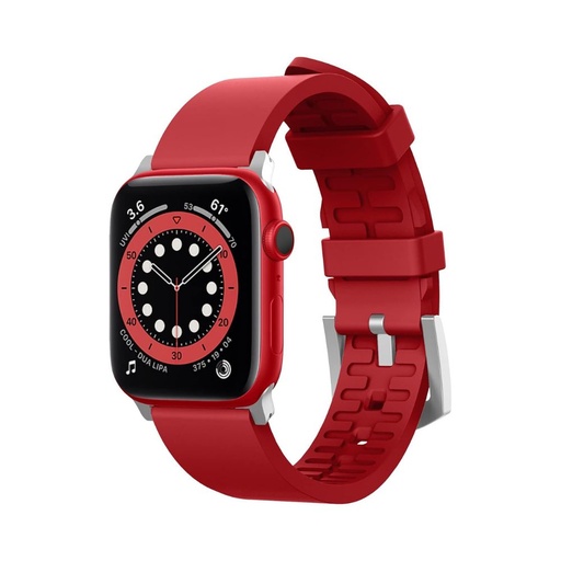 [EAW-BAND-44RD] Elago Premium Fluoro Rubber Strap Apple Watch 44mm (Red)