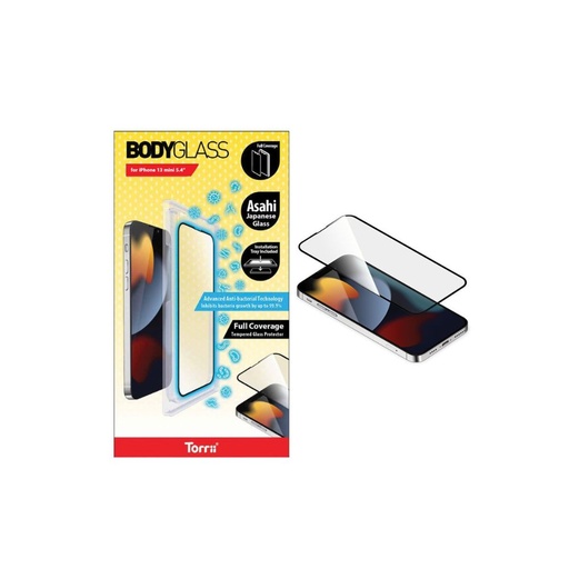 [IP2161-BDG-AB02] Torrii Bodyglass Screen Protector for iPhone 13/13 Pro (Black)