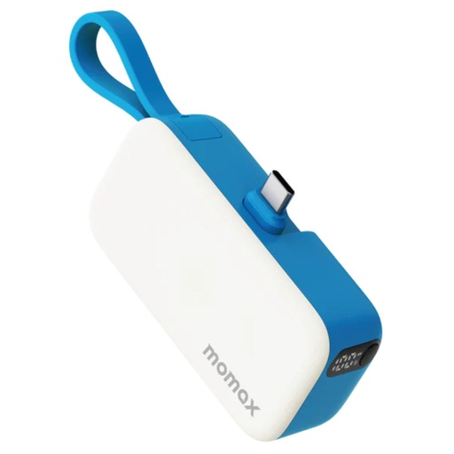 [IP130B] Momax 1-Power Mini 5000mAh Bulit-in foldable USB-C Battery pack (Blue)