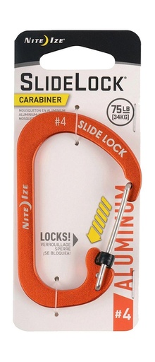 [CSLA4-19-R6] NiteIze SlideLock® Carabiner Aluminum #4