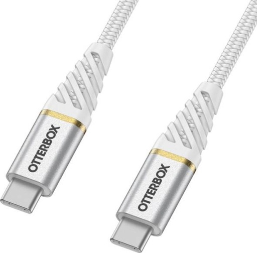 [78-52680]  Otterbox Premium Fast Charge Cable Type C-C 1M (White)