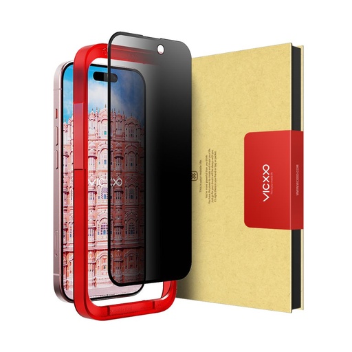 [Glas_4D_PV_IP 12/PRO] Vicxxo Screen Protector 4D for iPhone 12 Pro (Privacy)
