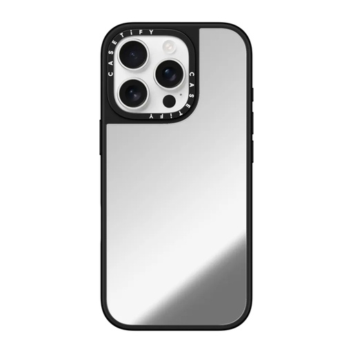 [CTF-12692439-16007267] Casetify Magsafe Mirror Case for iPhone 16 Pro (Silver/ Black)