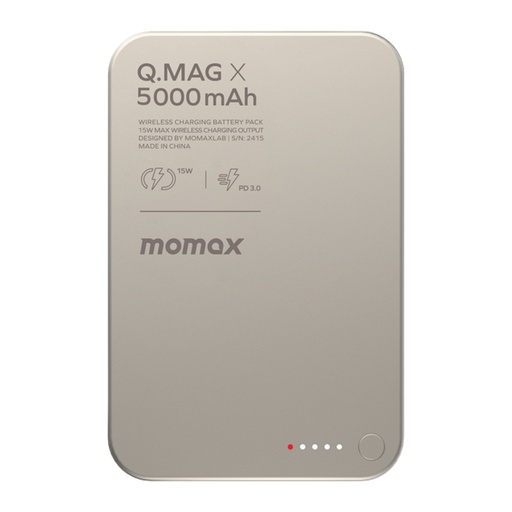 [IP116AE] Momax Q.Mag X 5000mAh wireless battery pack (Titanium)