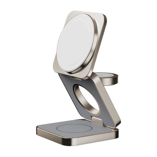 [UD31L] Momax Q2.Mag Go Qi2 3-in1 Magnetic Wireless Charging Stand (Titanum)
