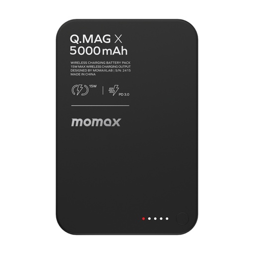 [IP116AD] Momax Q.Mag X 5000mAh Wireless Battery Pack  (Black)
