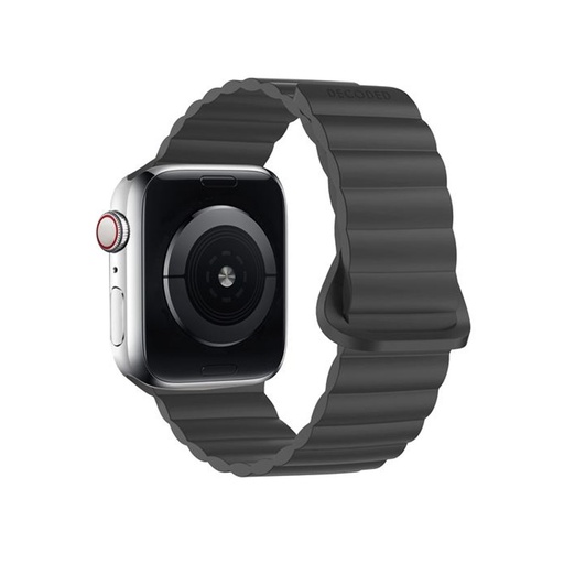 [D24AWS45TSL4SGE]  Decoded Silicone Magnet Traction Loop Strap Lite for AppleWatch 45/44/42mm (Black)