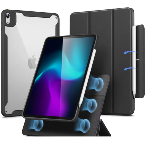 [3022103801] كفر ESR Rebound Hybrid 360 لجهاز iPad Air مقاس 11 بوصة (إصدار 2024) – أسود