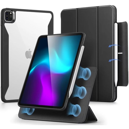 [1B2000103] كفر ESR Rebound Hybrid 360 لجهاز iPad Pro مقاس 13 بوصة (إصدار 2024) – أسود
