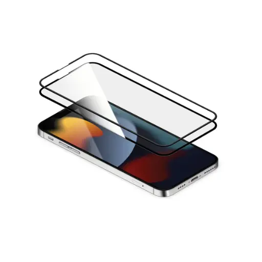 [IP2261P-BDG-AB02] Torrii Bodyglass Anti-Bacterial Screen Protector For iPhone 14 Pro (Full Coverage Black)