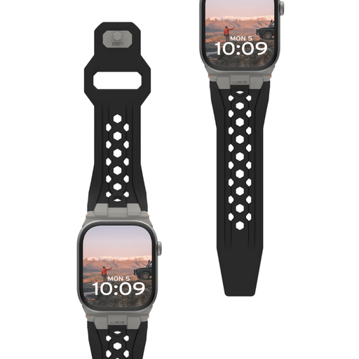 [194158114036] UAGMonarch Strap for Apple Watch 49/45/44/42 (Black/Titanium)