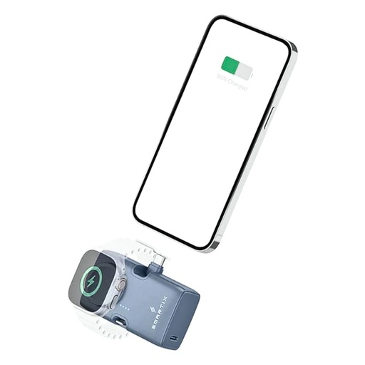 [SPPB5KAW] Smartix Premium Power Bank 5000mAh with Apple Watch Charger (Blue)