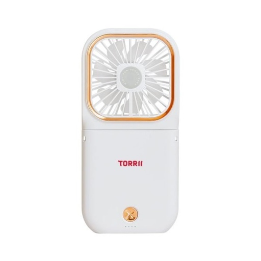 [TBT-COOL-01] Torrii Cool + Bolt Foldable Neck Fan with 3000mAh Powerbank (White)