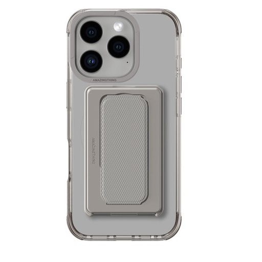 [17389] Amazingthing Omni Magsafe Drop Proof Case With Stand For Iphone 16 Pro 6.3 (Grey)