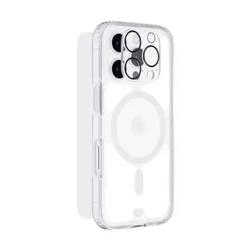 [T21-11010] Tech21 Evo Clear 3-in-1 Magsafe Bundle for iPhone 16 Pro