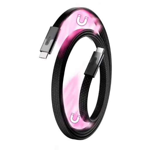 [PUP-0495-3FT-CC-BLK] Statik MagStack Slim Pro Cable USB-C to USB-C 1M (Black)