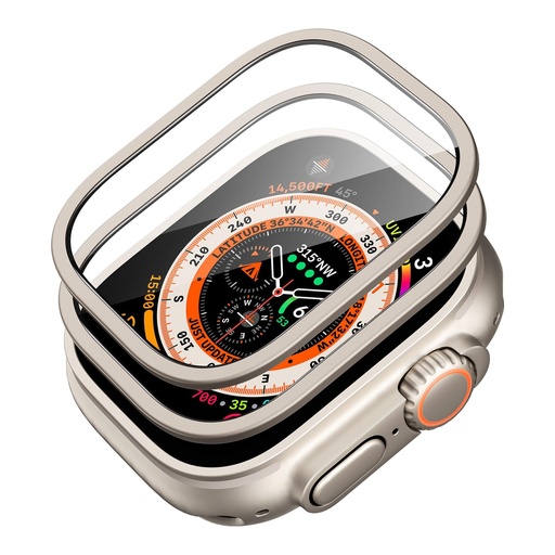 [1F0010104] حماية شاشة ESR Armorite لساعة Apple Watch Ultra (عبوة 2 قطع)
