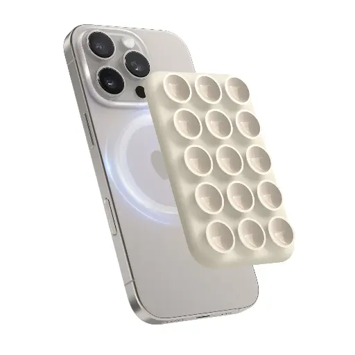 [EMSSUCTION-ST] Elago Magnetic Suction Cup Phone Mount (Stone)