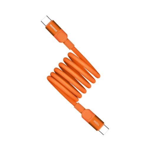 [DC52M] Momax Mag.Link 100W USB-C to USB-C Magnetic Cable 1m  (Orange)