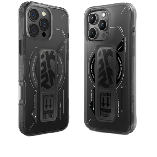 [SK-2024IPP69-HELIO-BLK] SkinArma Helio MagSafe Case With Grip Stand for iPhone 16 Pro Max (Black)