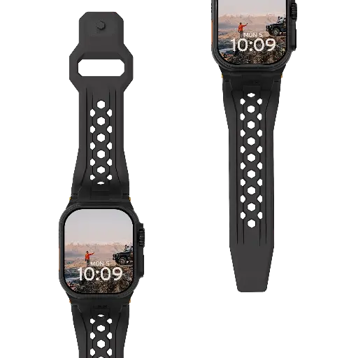 [194158114037] UAG Monarch Strap for Apple Watch 49/45/44/42 (Black)
