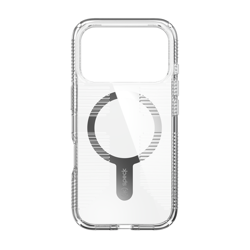 [150996-5085] Speck Gemshell Grip + MS Case for iPhone 17 Pro (Clear/Clear)